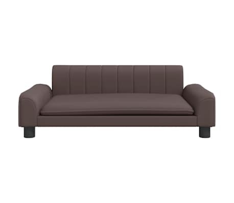 vidaXL Kinderbank Kunstleer Bruin - 40% Korting