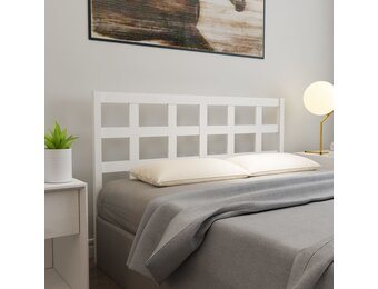 vidaXL Hoofdbord Grenenhout Wit - Nu met 55% Korting!
