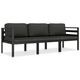 vidaXL Loungeset Antraciet Aluminium - 64% Korting!