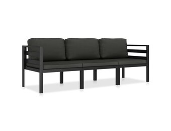vidaXL Loungeset Antraciet Aluminium - 64% Korting!