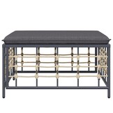 vidaXL Tuinvoetenbank Donkergrijs Kussen - 51% Korting!