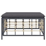 vidaXL Tuinvoetenbank Donkergrijs Kussen - 51% Korting!