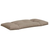 vidaXL Palletkussens Taupe - 3 Delig Set met 61% Korting