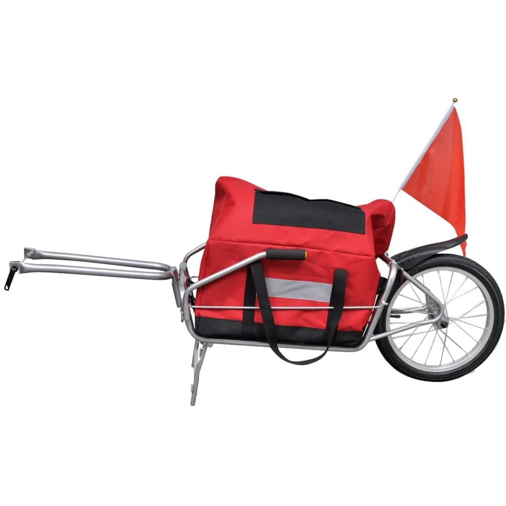 vidaXL Fietstransporttrailer 1 Wiel + Opbergtas - 60% Korting!