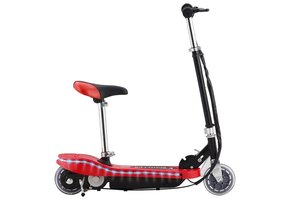 vidaXL Kinderstep met Zadel & LED, 120W, Rood - 70% Korting