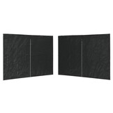 vidaXL Tentwanden met Ritssluiting & 40% Korting - 2 Antraciet PE Stuks