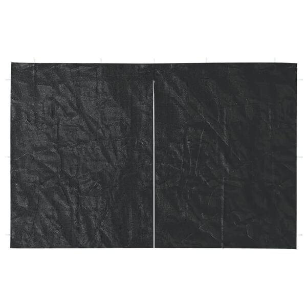 vidaXL Tentwanden met Ritssluiting & 40% Korting - 2 Antraciet PE Stuks