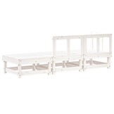 vidaXL 3-delige Loungeset Grenenhout Wit - 73% Korting!