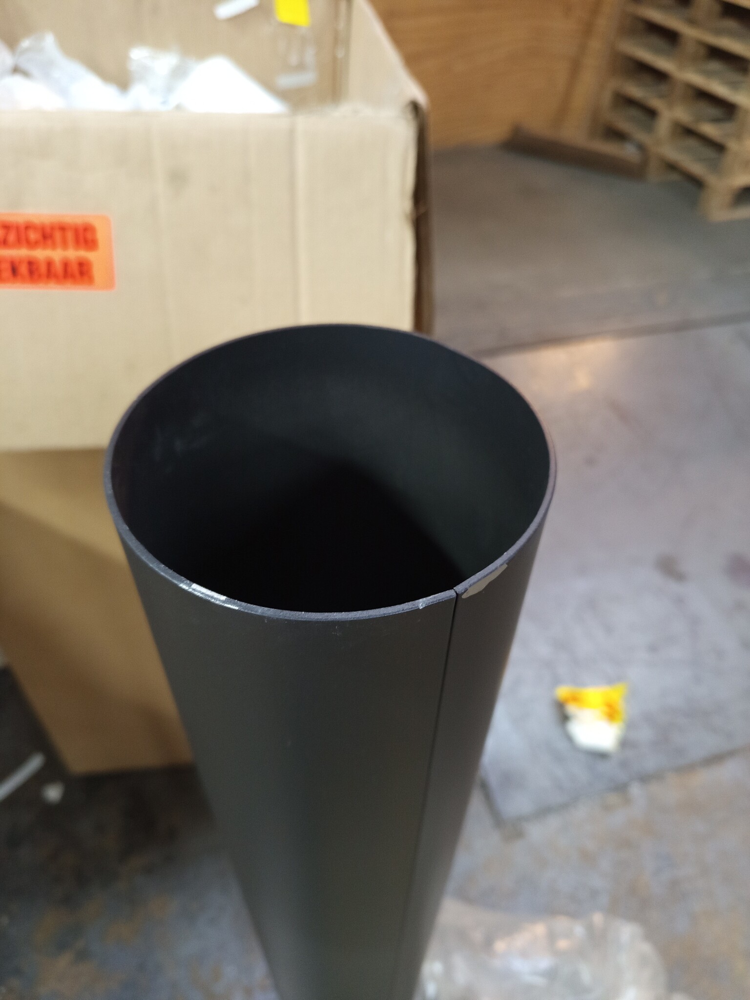 Kachelpijp Staal Zwart Ø120mm (100cm) - 55% Korting!