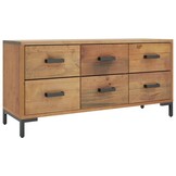 vidaXL Opbergkast Grenenhout - 110x30x45 cm - 40% Korting