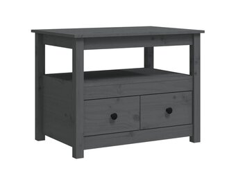 vidaXL Salontafel Grenenhout Grijs - 55% Korting!