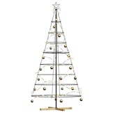 vidaXL Kerst Cone Boom met standaard - Zwart (210 cm) | 40% Korting