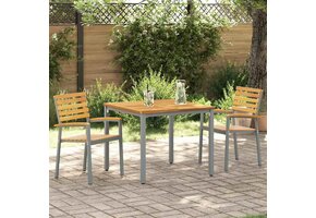 vidaXL Tuinstoel 2 pcs Bruin 56 x 57 x 87cm Massief acaciahout