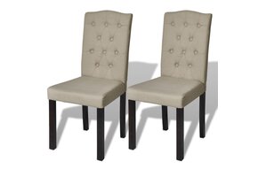 vidaXL Eetkamerstoelen 2 st. camel - 90% KORTING