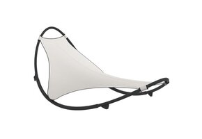 vidaXL Schommelend Ligbed Staal & Textileen Crème - 67% Korting