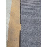 XXL Deurmat Grijs Geribbeld 240x120 cm - Nu 50% Korting!