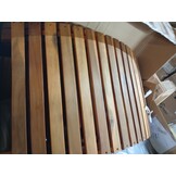 vidaXL Ligbed Massief Acaciahout - Lichtgrijs - 60% Korting