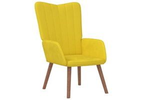 vidaXL Relaxstoel Fluweel Mosterdgeel - Nu met 69% Korting!