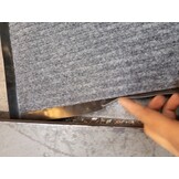 Deurmat XXL Grijs Geribbeld (240x120cm) - 50% Korting!