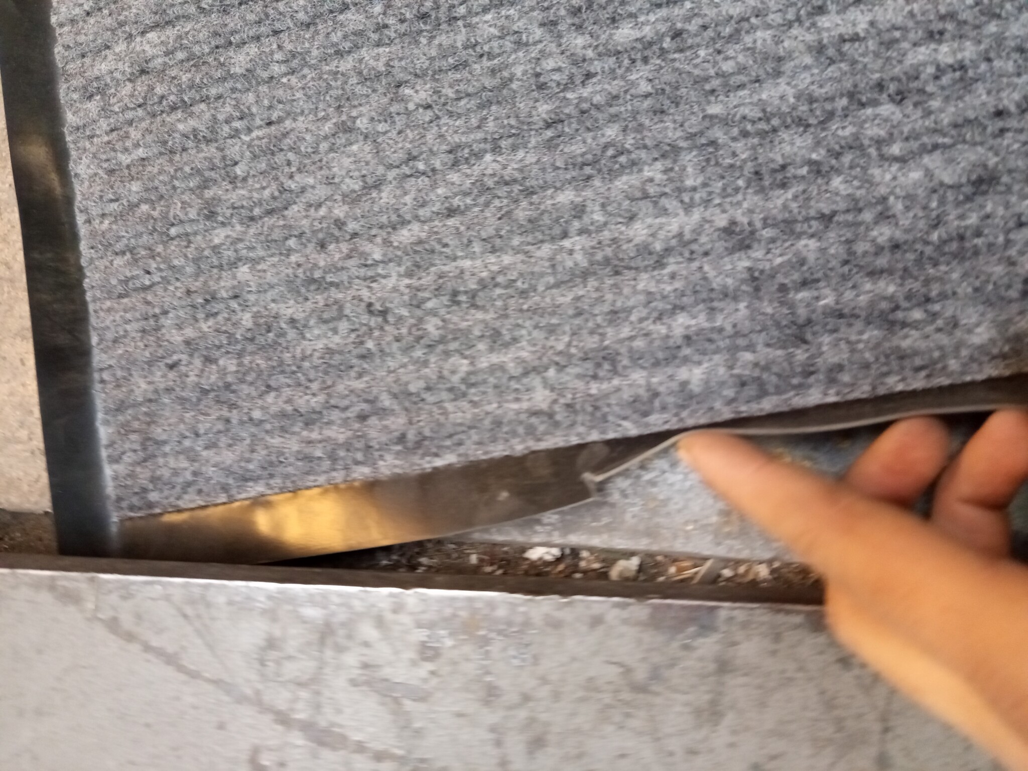 Deurmat XXL Grijs Geribbeld (240x120cm) - 50% Korting!