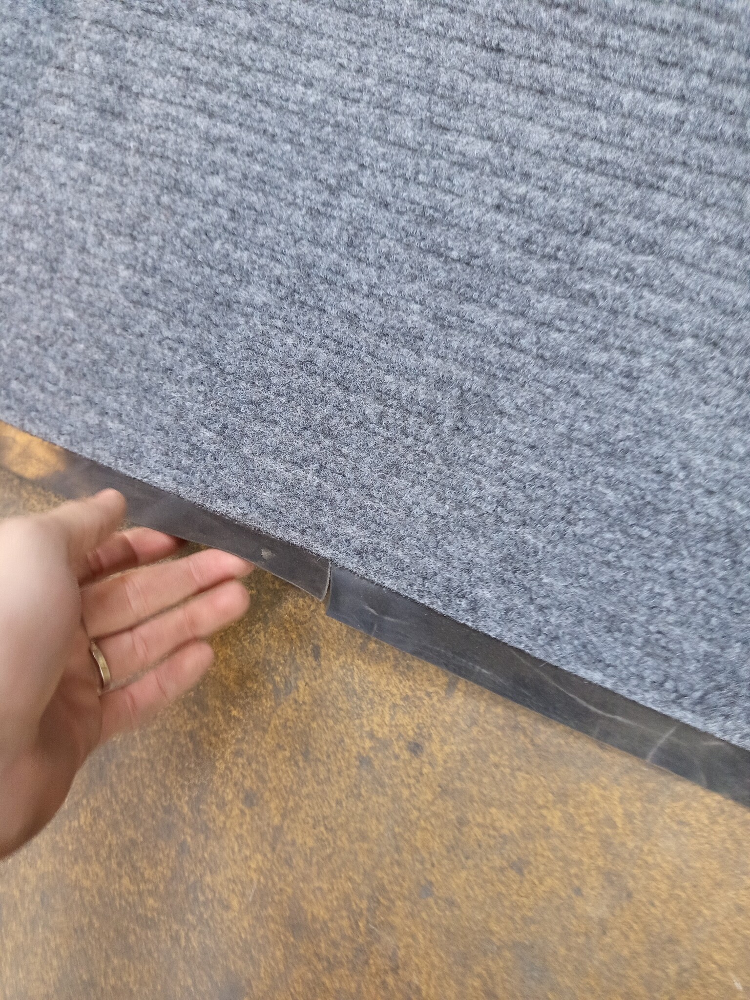 Deurmat XXL Grijs Geribbeld (240x120cm) - 50% Korting!