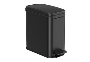 Pedalemmer RVS Zwart 10L Softclose - 50% Korting!