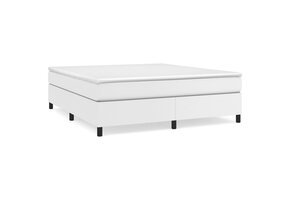 vidaXL Bedframe Kunstleer Wit 160x200 cm | 55% Korting