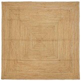 vidaXL Jute Tapijt Beige 200x200 cm | Nu 40% Korting!