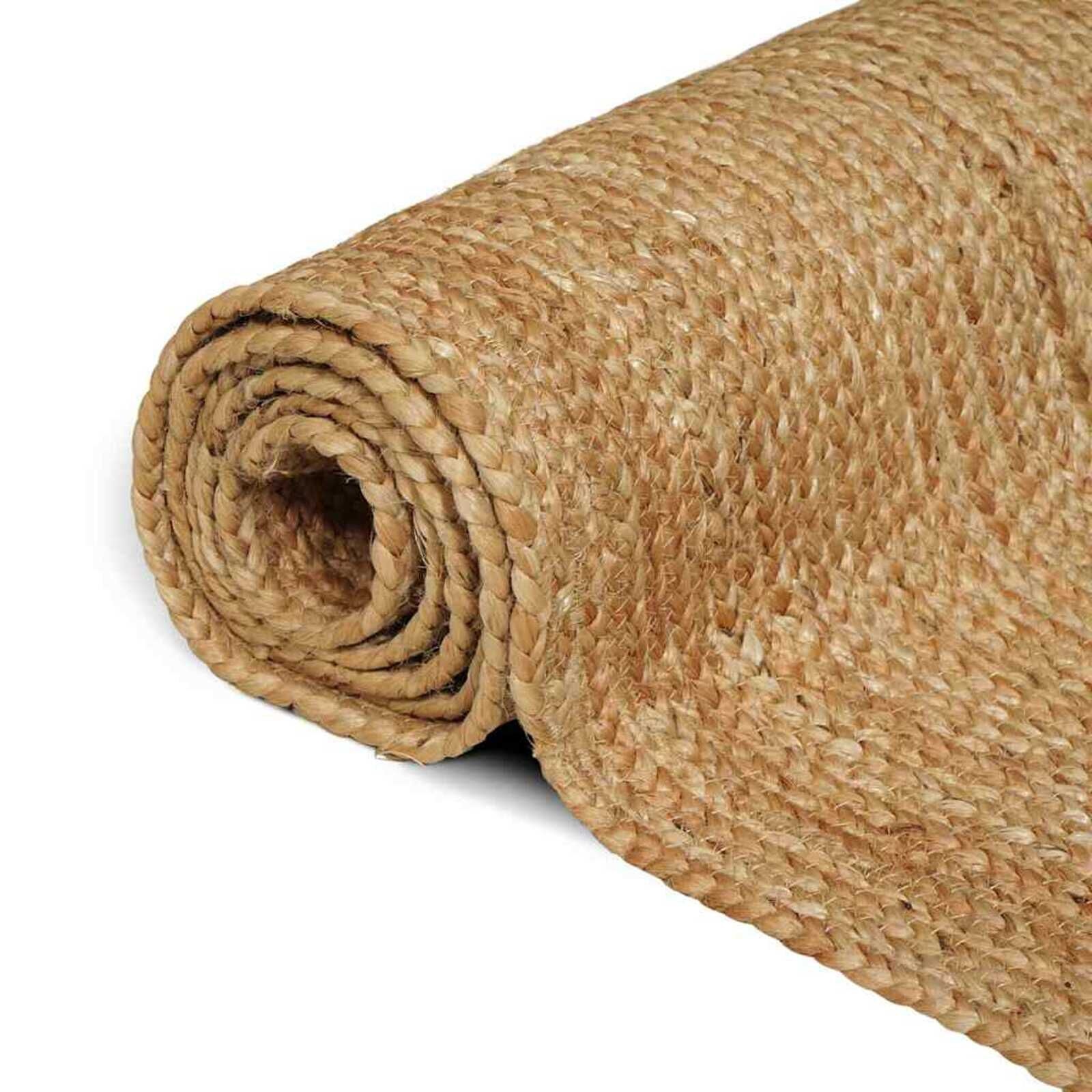 vidaXL Jute Tapijt Beige 200x200 cm | Nu 40% Korting!