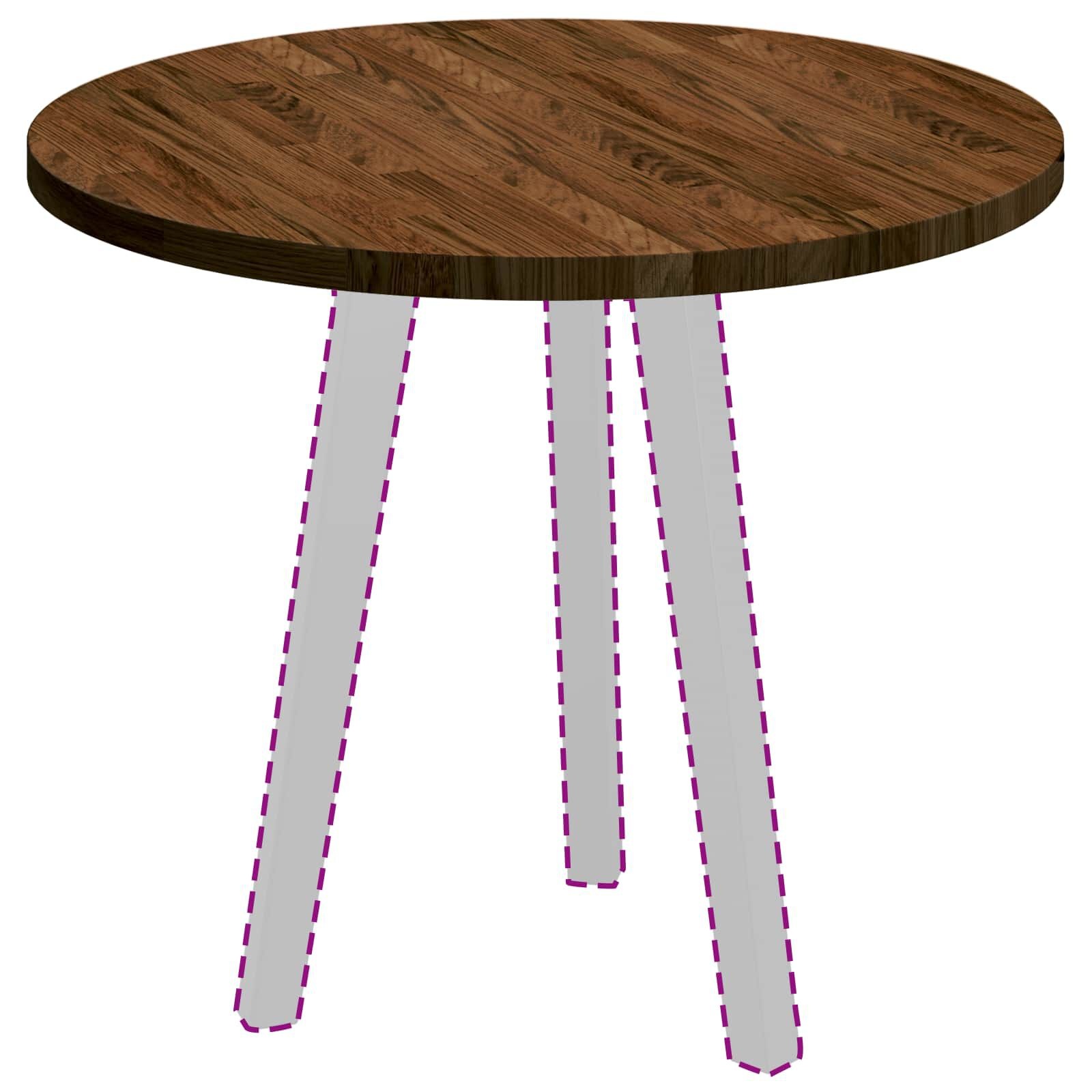 vidaXL Tafelblad Massief Eikenhout Lichtbruin Ø 60cm - 40% Korting!