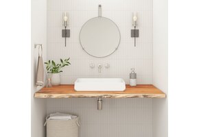 vidaXL Wastafelblad Massief Acaciahout 90x60cm | 60% Korting