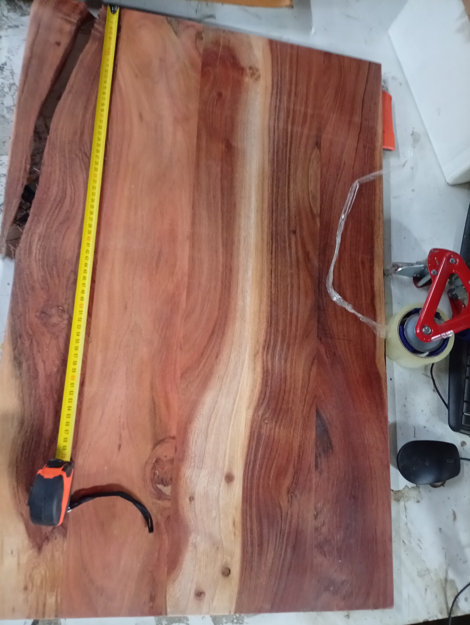 vidaXL Wastafelblad Massief Acaciahout 90x60cm | 60% Korting