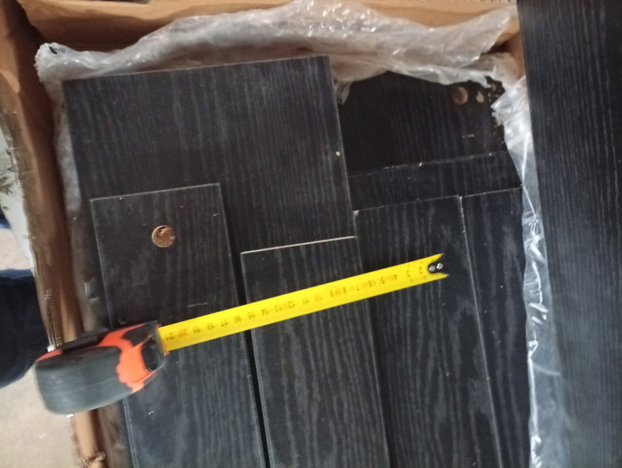 VidaXL Bartafel Zwarte Eik - 55% Korting