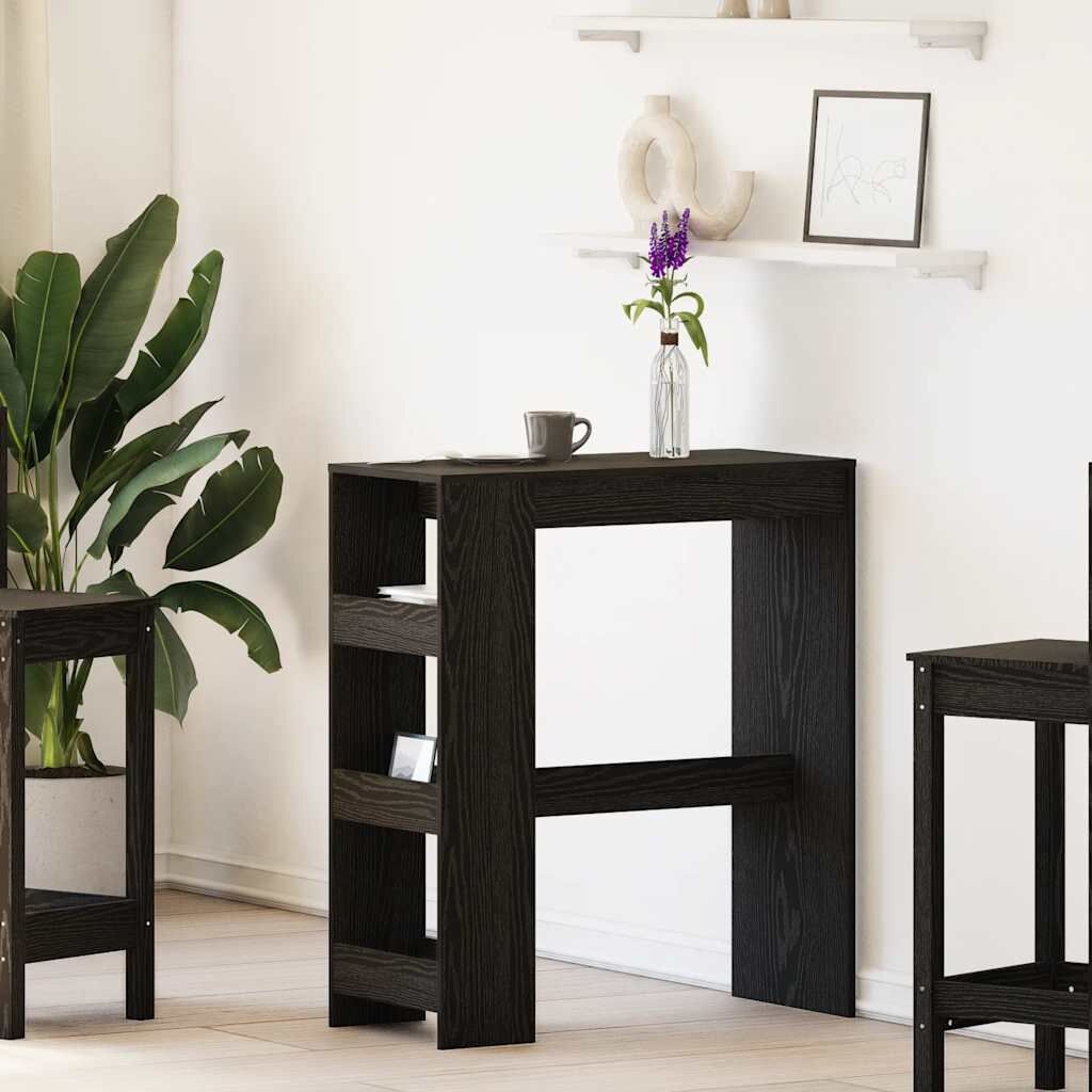 VidaXL Bartafel Zwarte Eik - 55% Korting