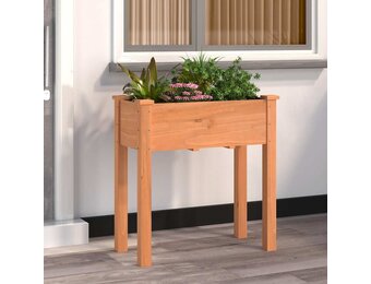vidaXL Plantenbak Vurenhout met Voering 71x37x76cm Bruin - 61% Korting!