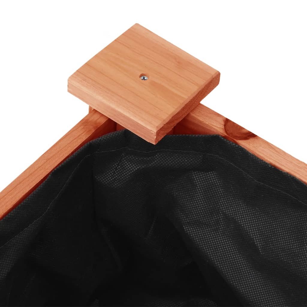 vidaXL Plantenbak Vurenhout met Voering 71x37x76cm Bruin - 61% Korting!