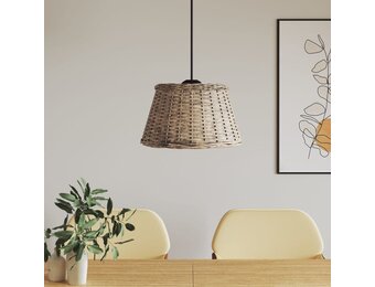 vidaXL Wicker Plafondlampenkap Ø50x30 cm - 55% Korting