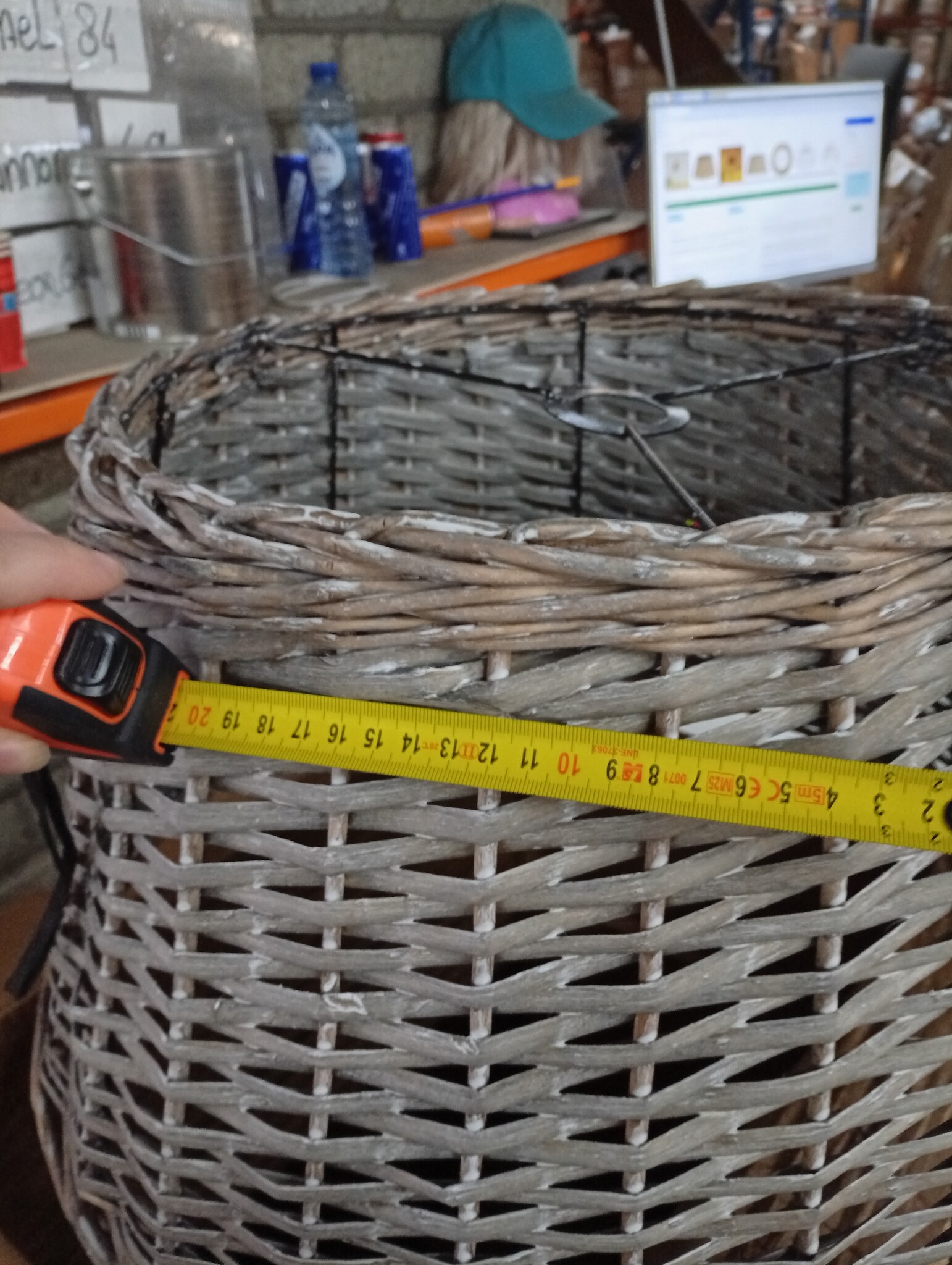 vidaXL Wicker Plafondlampenkap Ø50x30 cm - 55% Korting