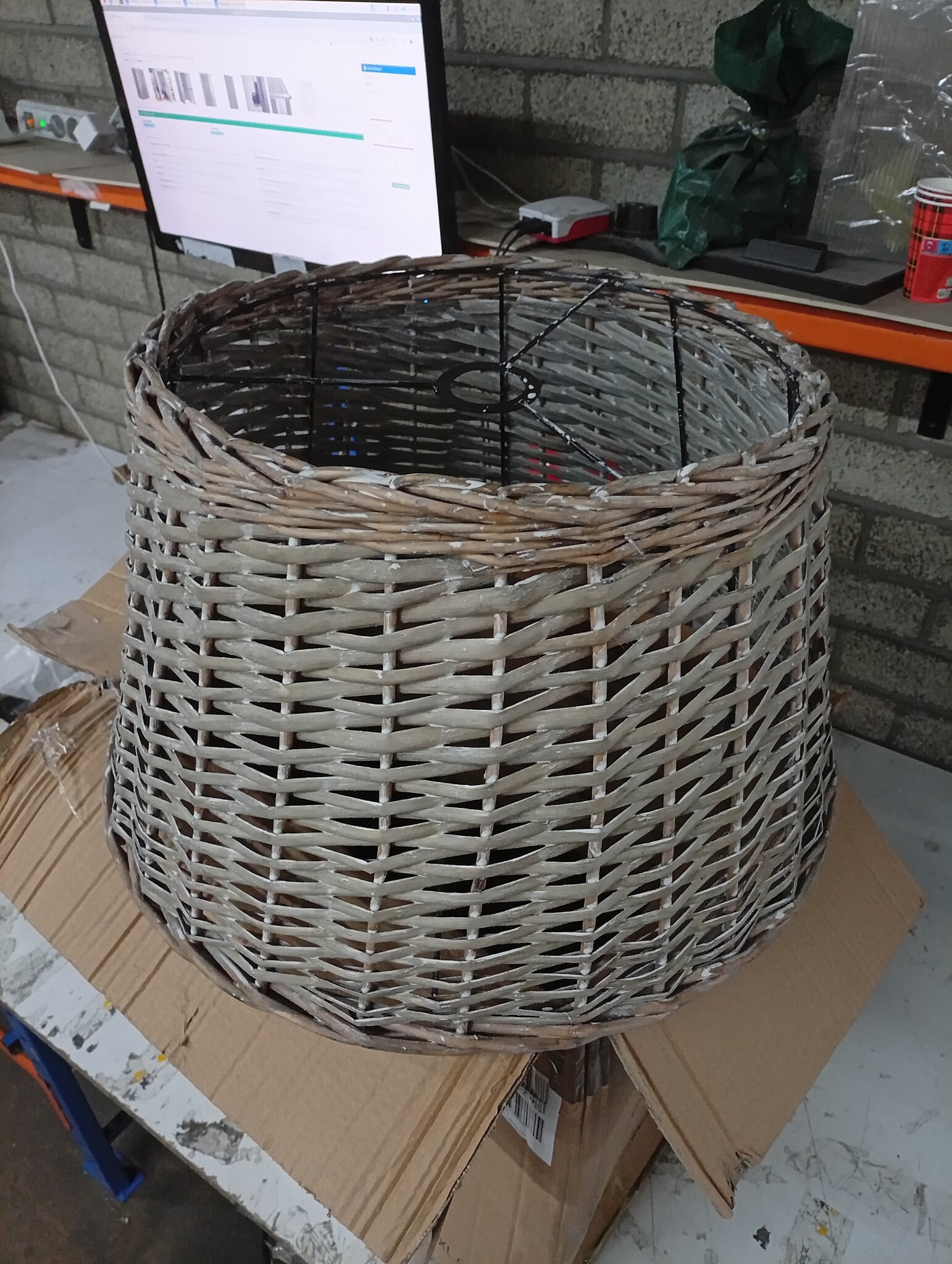 vidaXL Wicker Plafondlampenkap Ø50x30 cm - 55% Korting