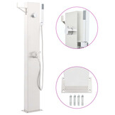 vidaXL Tuindouchekraan RVS - 110 cm | Nu 56% Korting!