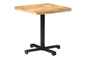 VidaXL Bistrotafel Ruw Mangohout - 70x70x75 cm - 51% Korting!