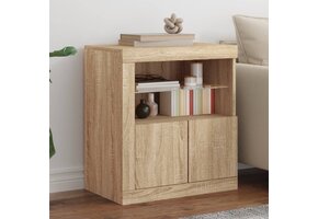 Dressoir met LED 60,5x37x67 cm Sonoma Eiken - 42% Korting!