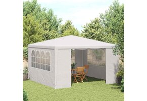 vidaXL Partytent Wit 4x4m met Zijwanden - 40% Korting!