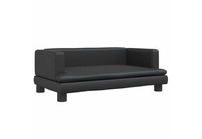 vidaXL Hondenmand Kunstleer Zwart | 80x45x30 cm | 59% Korting