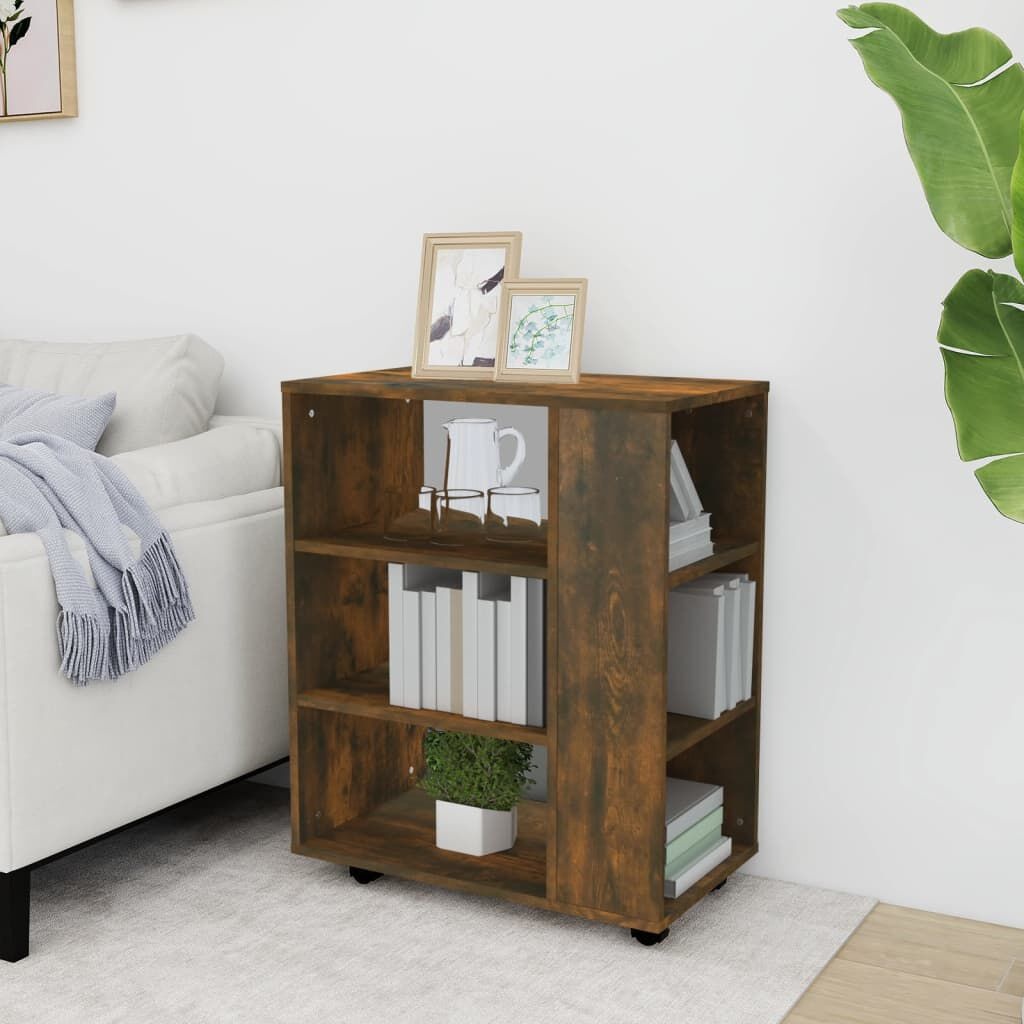 vidaXL Rolkast Gerookt Eiken - 55% Korting