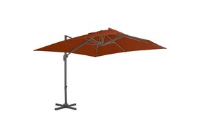 Zweefparasol Terracotta 300x300cm - 40% Korting!