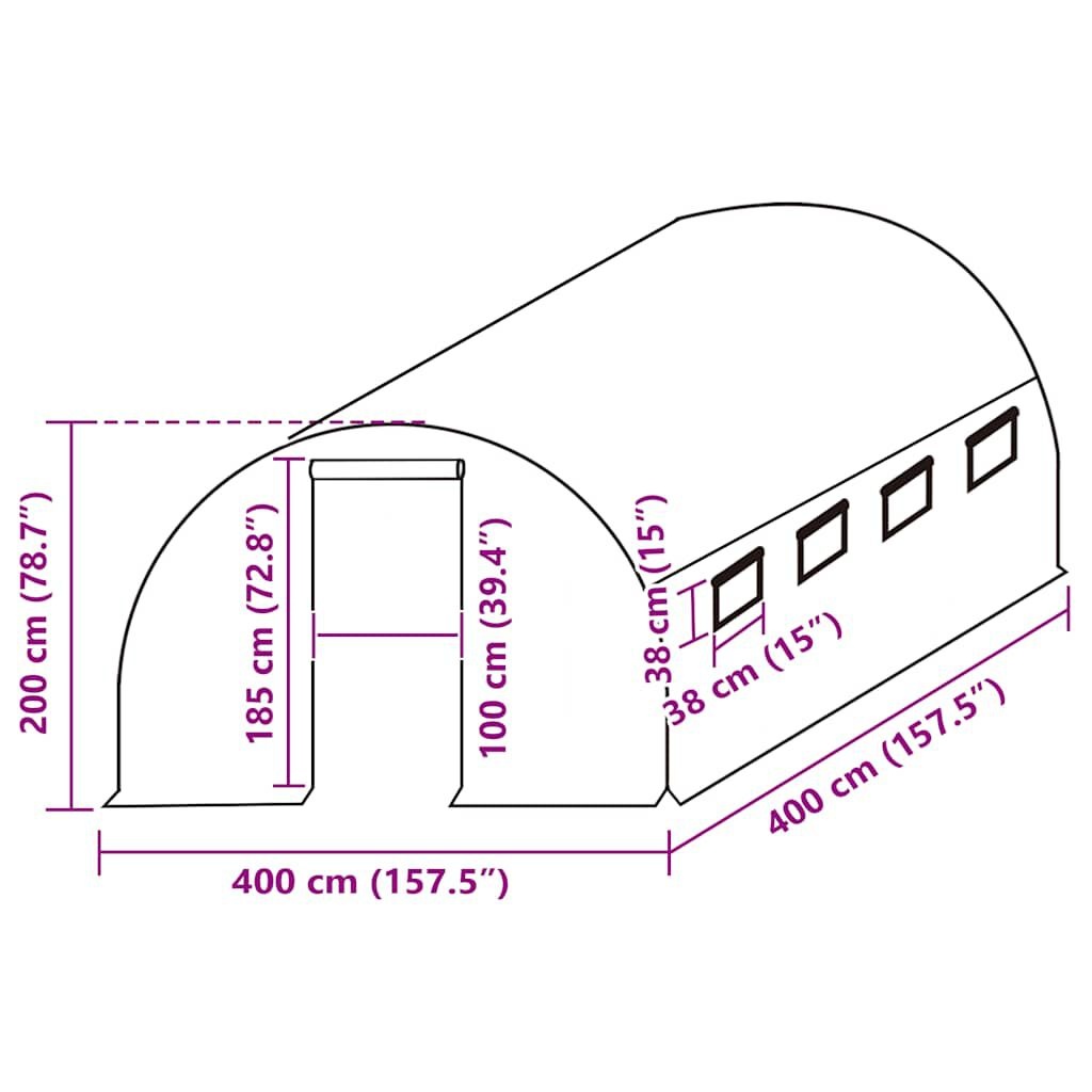 vidaXL Kashoes Vervangend (16m²) Groen - 46% Korting!