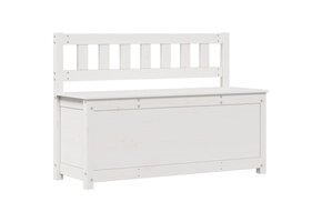 vidaXL Bankje Grenenhout Wit - 60% Korting