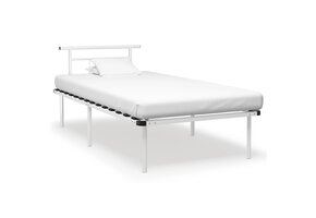vidaXL Bedframe Metaal Wit 100x200 cm - 42% Korting!