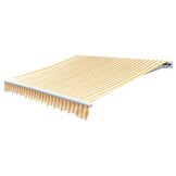 vidaXL Luifeldoek Canvas Oranje/Wit 500x300 cm - 40% Korting